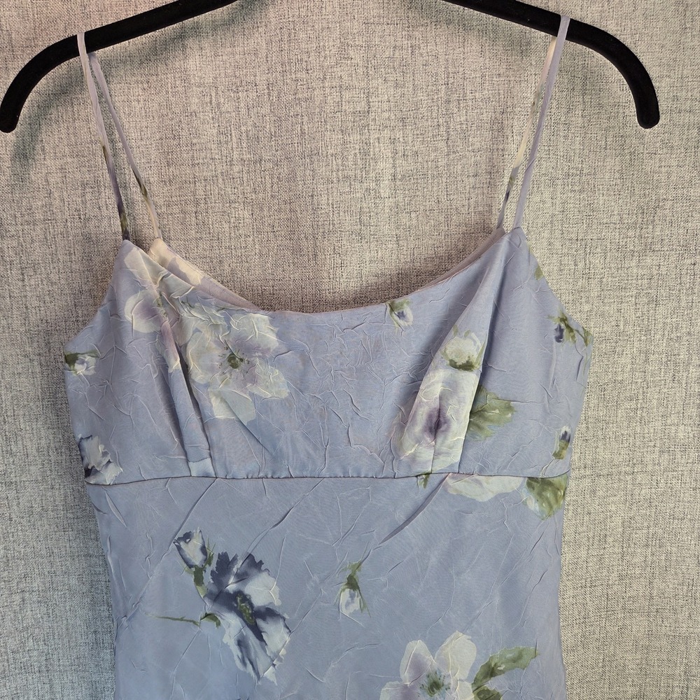 VTG Windsor Watercolor Floral Y2K Mini Slip Dress Womens *Small Fairy Coquette